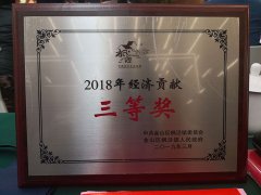 2019年楓涇鎮(zhèn)召開優(yōu)化營商環(huán)境會議,德耐爾榮獲經(jīng)濟貢獻獎